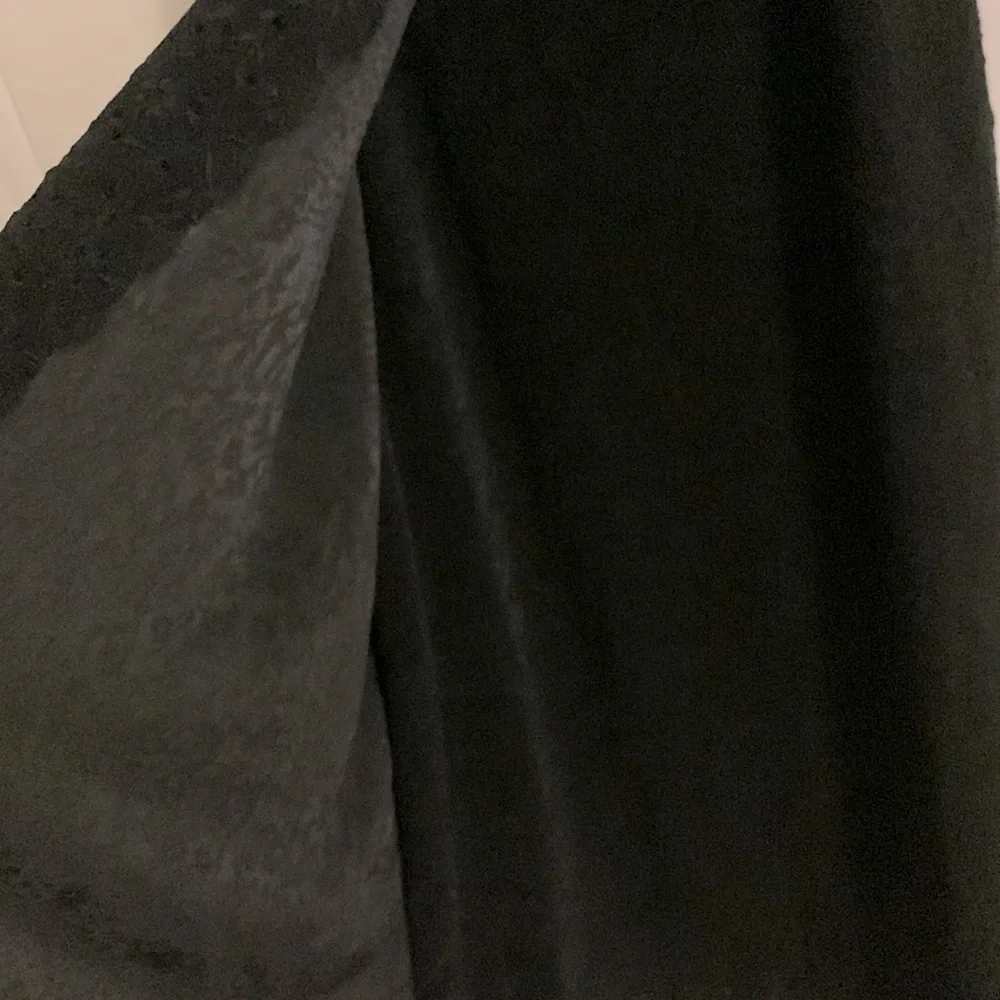 New Never Worn Eyelet Velvet Crochet Long Skirt, Stretch Waistband - Picture 11 of 12